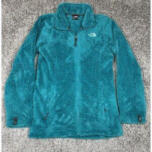 The North Face Jacket Women’s M Osito 2‎ Teal Blue Fuzzy High Loft Fleece FA15